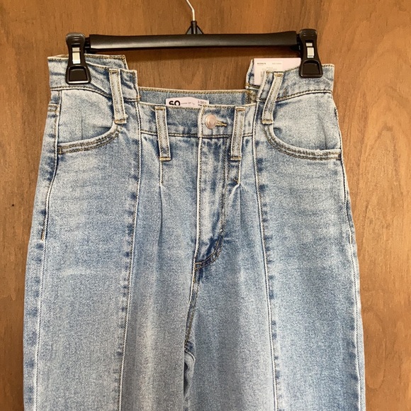 Relist 5/17❌ So Notch waist Super High rise Wide Leg raw hem jean - Picture 11 of 16